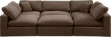 Comfy Modular Sectional Sofa - Stylish Adaptable Seating with Plush Down Feather Cushions & Support