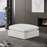Comfy Fabric Upholstered Modular Ottoman