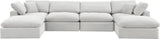 Comfy Modular Sectional - Luxurious Linen Fabric Seating with Plush Cushions for Ultimate Relaxation