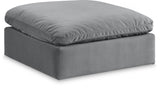 Comfy Fabric Upholstered Modular Ottoman