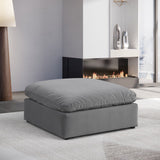 Comfy Fabric Upholstered Modular Ottoman
