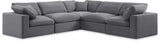 Comfy Modular Sectional – Luxurious Linen Textured Fabric with Plush Down Feather Cushions for Comfort
