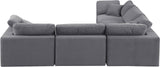 Comfy Modular Sectional – Luxurious Linen Textured Fabric with Plush Down Feather Cushions for Comfort