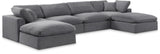 Comfy Modular Sectional - Luxurious Linen Fabric Seating with Plush Cushions for Ultimate Relaxation