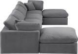 Comfy Modular Sectional - Luxurious Linen Fabric Seating with Plush Cushions for Ultimate Relaxation
