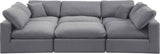 Comfy Modular Sectional Sofa - Stylish Adaptable Seating with Plush Down Feather Cushions & Support