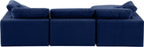 Comfy Modular Sectional Sofa - Luxurious Velvet, Overstuffed Cushions, Versatile Design for Comfort