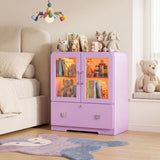 27'' Tall Display Cabinet with Acrylic Doors and Led Lights