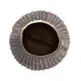Organic Grooved Teardrop Aluminum Vase
