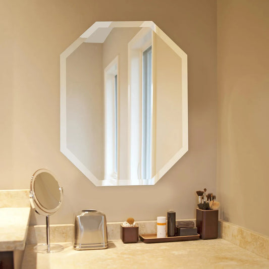 Frameless Octagonal Mirror