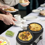 Wholesale Dual Pot Slow Cooker, 2 Pot Mini Buffet, Total 2.5 Quarts