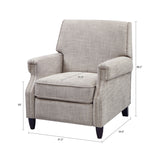 Push Back Recliner Lounge Chair, Sand *