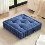 Poly Chenille Tufted Square Floor Pillow Cushion