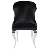 Cheyanne Upholstered Dining Side Chair Black (Set of 2)