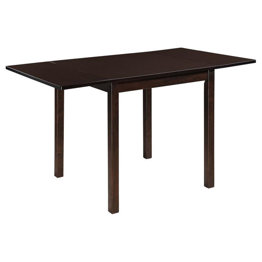 Kelso Rectangular 52-Inch Extension Dining Table Cappuccino
