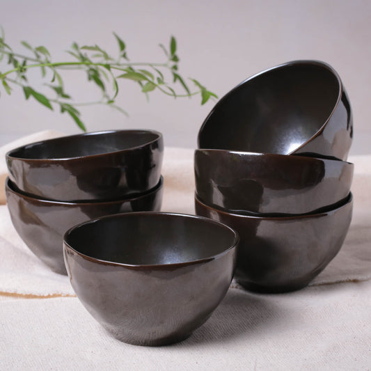 BOWL ORGANIC STONEWARE Ø 5.24" METALLICA