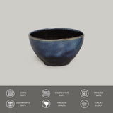 BOWL ORGANIC STONEWARE Ø 5.24" DENIM