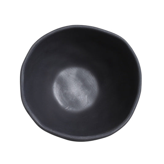 BOWL ORGANIC STONEWARE Ø 5.24" MATTE BLACK