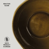 BOWL ORGANIC STONEWARE Ø 5.24" AMBER