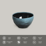 BOWL ORGANIC STONEWARE Ø 5.24" NIGHT SKY