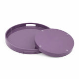 Saint Tropez Round Tray Set of 2 - Cherry