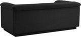Cascade Loveseat - Modern Curved Arm Design with Deep Channel Tufting for Ultimate Comfort and Style