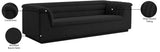 Cascade Boucle Fabric Sofa - Modern Elegance with Curved Arms and Deep Channel Tufting for Comfort