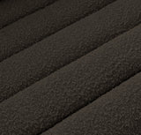 Cascade Boucle Fabric Sofa - Modern Elegance with Curved Arms and Deep Channel Tufting for Comfort