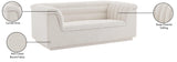 Cascade Loveseat - Modern Curved Arm Design with Deep Channel Tufting for Ultimate Comfort and Style