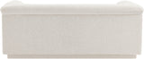 Cascade Loveseat - Modern Curved Arm Design with Deep Channel Tufting for Ultimate Comfort and Style