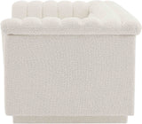 Cascade Loveseat - Modern Curved Arm Design with Deep Channel Tufting for Ultimate Comfort and Style