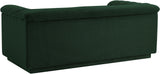 Cascade Loveseat - Modern Curved Arm Design with Deep Channel Tufting for Ultimate Comfort and Style