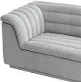 Cascade Loveseat - Modern Curved Arm Design with Deep Channel Tufting for Ultimate Comfort and Style