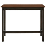 Connie 4-piece Counter Height Set Chestnut and Dark Brown