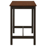 Connie 4-piece Counter Height Set Chestnut and Dark Brown