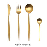 Mixora 304 Stainless Steel Gold Cutlery Set