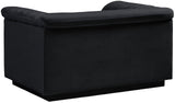 Cascade Chair - Modern Boucle Fabric Seating with Curved Arms and Deep Channel Tufting for Comfort