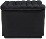 Cascade Chair - Modern Boucle Fabric Seating with Curved Arms and Deep Channel Tufting for Comfort