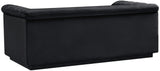 Cascade Loveseat - Modern Curved Arm Design with Deep Channel Tufting for Ultimate Comfort and Style