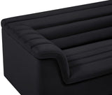 Cascade Loveseat - Modern Curved Arm Design with Deep Channel Tufting for Ultimate Comfort and Style