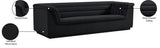 Cascade Boucle Fabric Sofa - Modern Elegance with Curved Arms and Deep Channel Tufting for Comfort