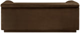 Cascade Loveseat - Modern Curved Arm Design with Deep Channel Tufting for Ultimate Comfort and Style
