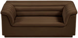 Cascade Loveseat - Modern Curved Arm Design with Deep Channel Tufting for Ultimate Comfort and Style