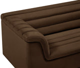 Cascade Loveseat - Modern Curved Arm Design with Deep Channel Tufting for Ultimate Comfort and Style
