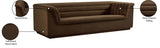Cascade Boucle Fabric Sofa - Modern Elegance with Curved Arms and Deep Channel Tufting for Comfort