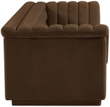 Cascade Boucle Fabric Sofa - Modern Elegance with Curved Arms and Deep Channel Tufting for Comfort