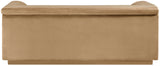 Cascade Loveseat - Modern Curved Arm Design with Deep Channel Tufting for Ultimate Comfort and Style