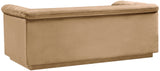 Cascade Loveseat - Modern Curved Arm Design with Deep Channel Tufting for Ultimate Comfort and Style