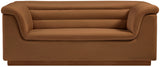 Cascade Loveseat - Modern Curved Arm Design with Deep Channel Tufting for Ultimate Comfort and Style