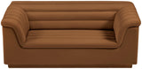 Cascade Loveseat - Modern Curved Arm Design with Deep Channel Tufting for Ultimate Comfort and Style